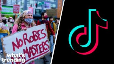 Roe V. Wade Reversal Protesters Wear Pink and Black on July 4th | What's Trending Explained