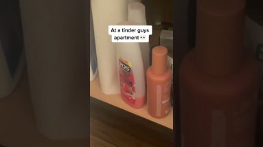 TikToker Finds Female Items At Tinder Dates Apartment | What’s Trending in Seconds | #shorts