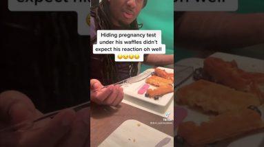 Woman Hides PREGNANCY Test in Her Man's Waffles?! | What's Trending in Seconds #shorts