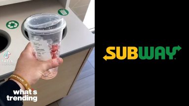 Viral TikTok Exposes Fake Recycling Bin at Starbucks | What's Trending Explained