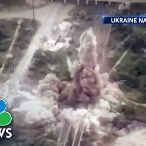 Russia Blows Up Last Bridge Of A Major City In Ukrainian Province