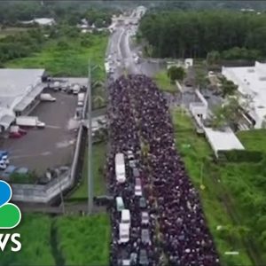 Thousands Join Migrant Caravan Moving Through Mexico To U.S. Border
