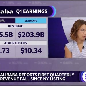 Alibaba stock remains steady amid first-quarter earnings report