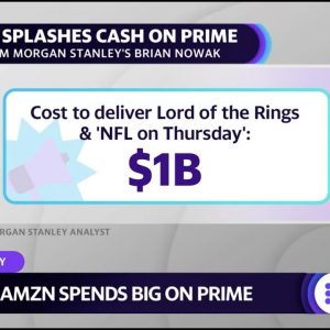 Amazon to spend $1 billion to deliver Lord of the Rings, NFL content