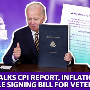 Biden discusses inflation, signs PACT Act providing aid to veterans
