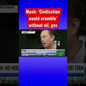 Elon Musk: 'Civilization would crumble’ without oil and gas #shorts