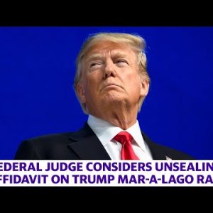 Federal Judge considers unsealing affidavit on Trump Mar-a-Lago raid