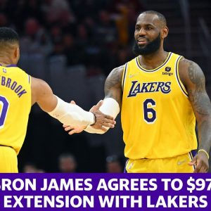 LeBron James agrees to $97.1 million extension with the Lakers
