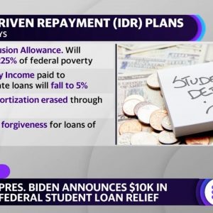Student loans: Biden announces changes to income-driven repayment plans