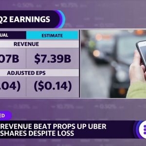Uber beats revenue expectations, stock rises