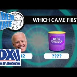 Which came first: Joe Biden or baby formula?