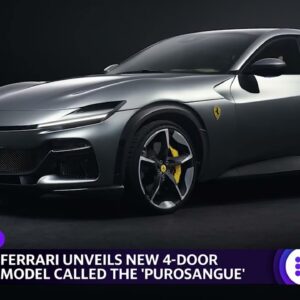 Ferrari unveils four-door Purosangue model