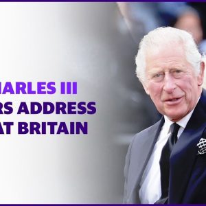 King Charles III delivers a pre-recorded address to Great Britain