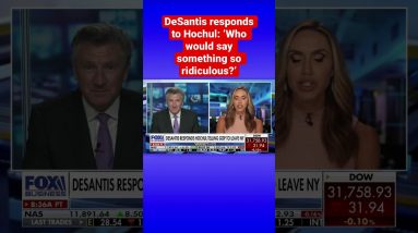 Gov. DeSantis rips Hochul telling GOP to leave NY: ‘Who would say something so ridiculous?’ #shorts