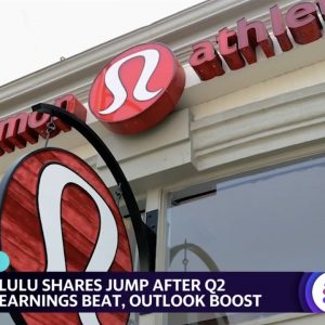 Lululemon stock soars on Q2 earnings beat