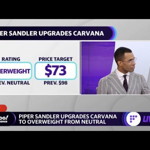 Carvana stock upgraded to Overweight by Piper Sandler, shares move higher