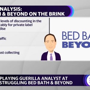 Bed Bath & Beyond on the brink amid heavy discounting