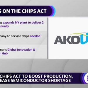 CHIPS Act to ‘scale up’ the smartphone market, Akoustis CEO says