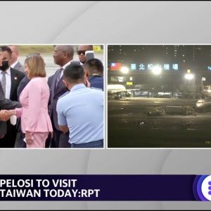 House Speaker Nancy Pelosi to visit Taiwan