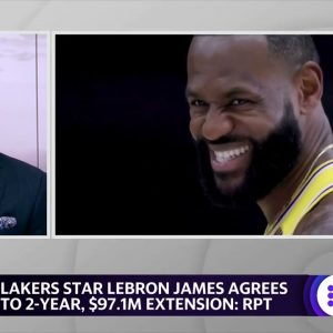 Lebron James agrees to $97.1 million extension with the Lakers