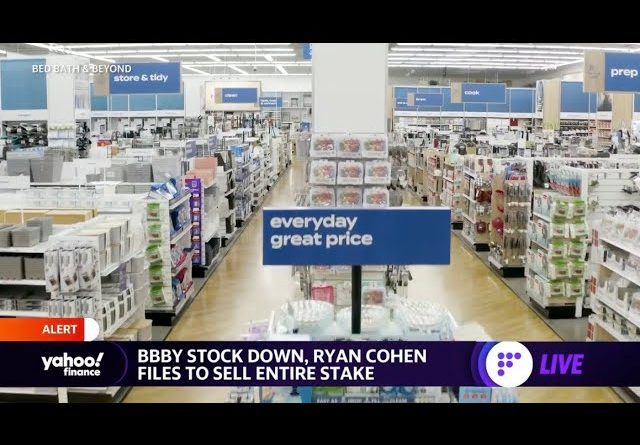 Bed Bath & Beyond stock down amid investor Ryan Cohen’s decision to sell entire stake