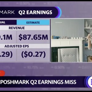 Poshmark reports mixed earnings, stock dips
