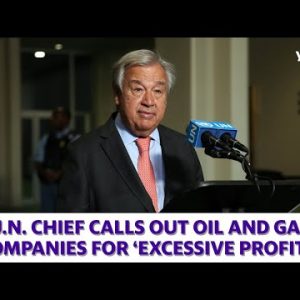 U.N. chief calls oil and gas companies ‘immoral’ for grotesque profits